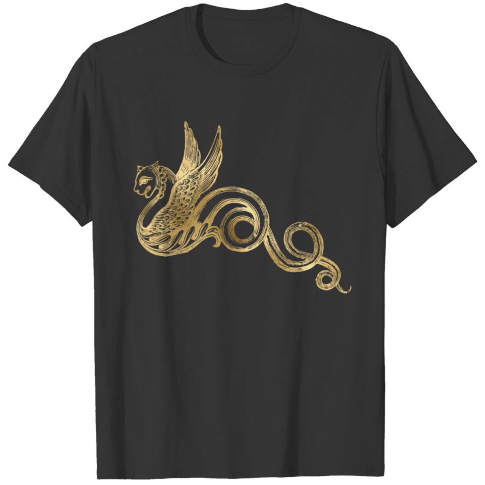 Golden Dragon Tarot Style T-shirt