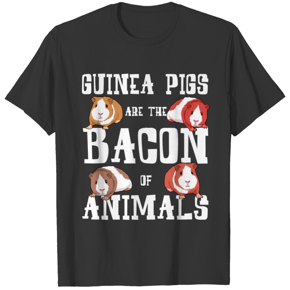 Guinea Pig Gift Men Bacon Guinea Pig T Shirts