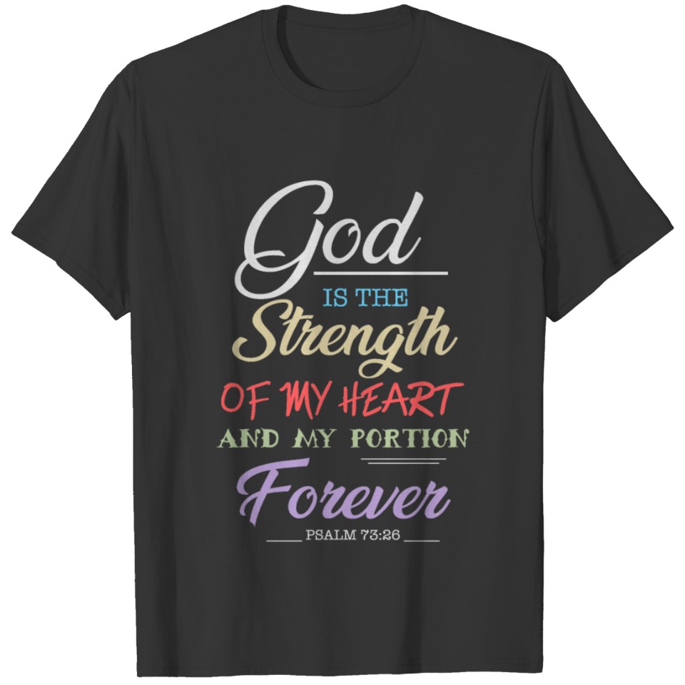PSALM 73 Christian T-Shirts Hoodies Apparels Store T-shirt