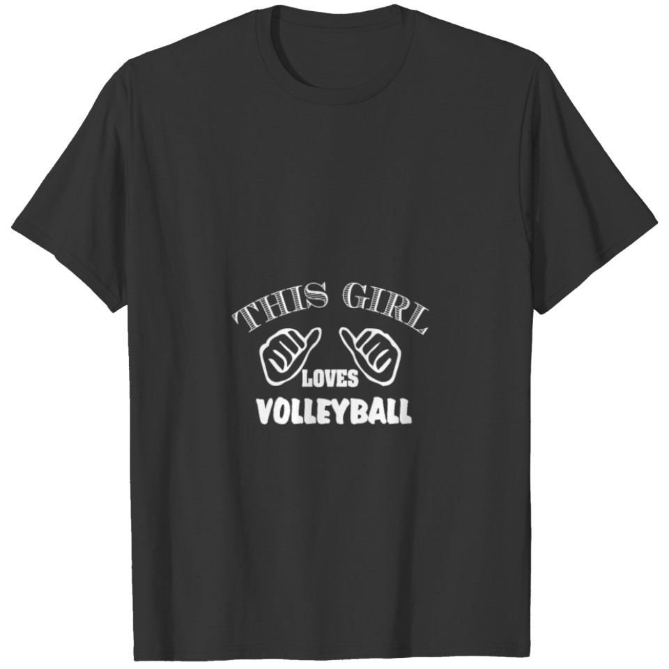 this girl loves volleyball T-shirt