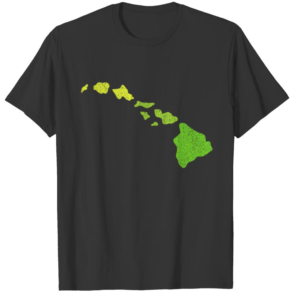 Hawaii Map Hawaiian T-shirt