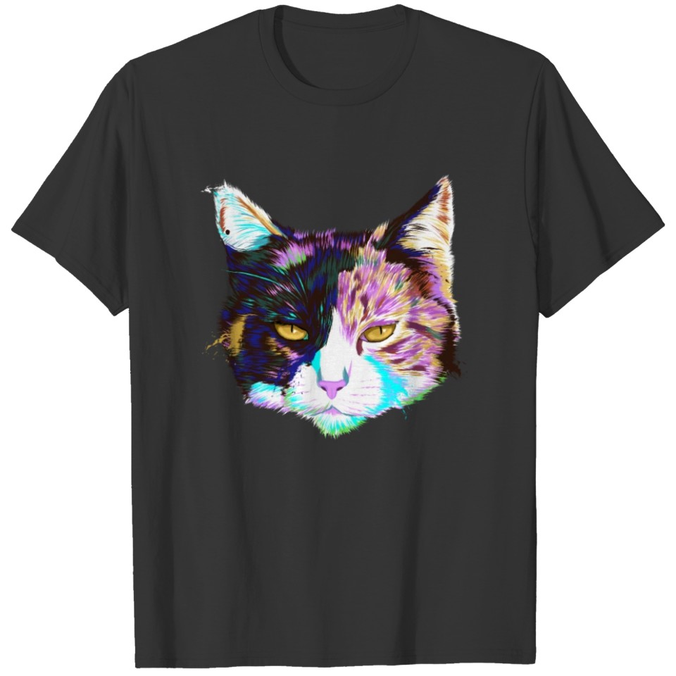 Splash Calico Cat T-shirt
