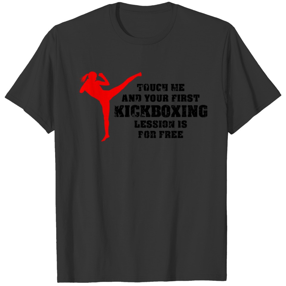 Kickboxing Kickbox Trainer Coach Black Belt T-shirt