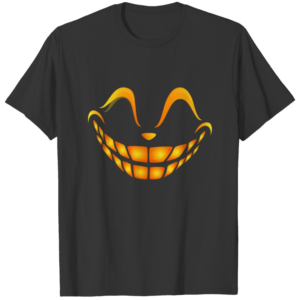 Halloween Pumpkin Smile Evil Face Party Costume T-shirt