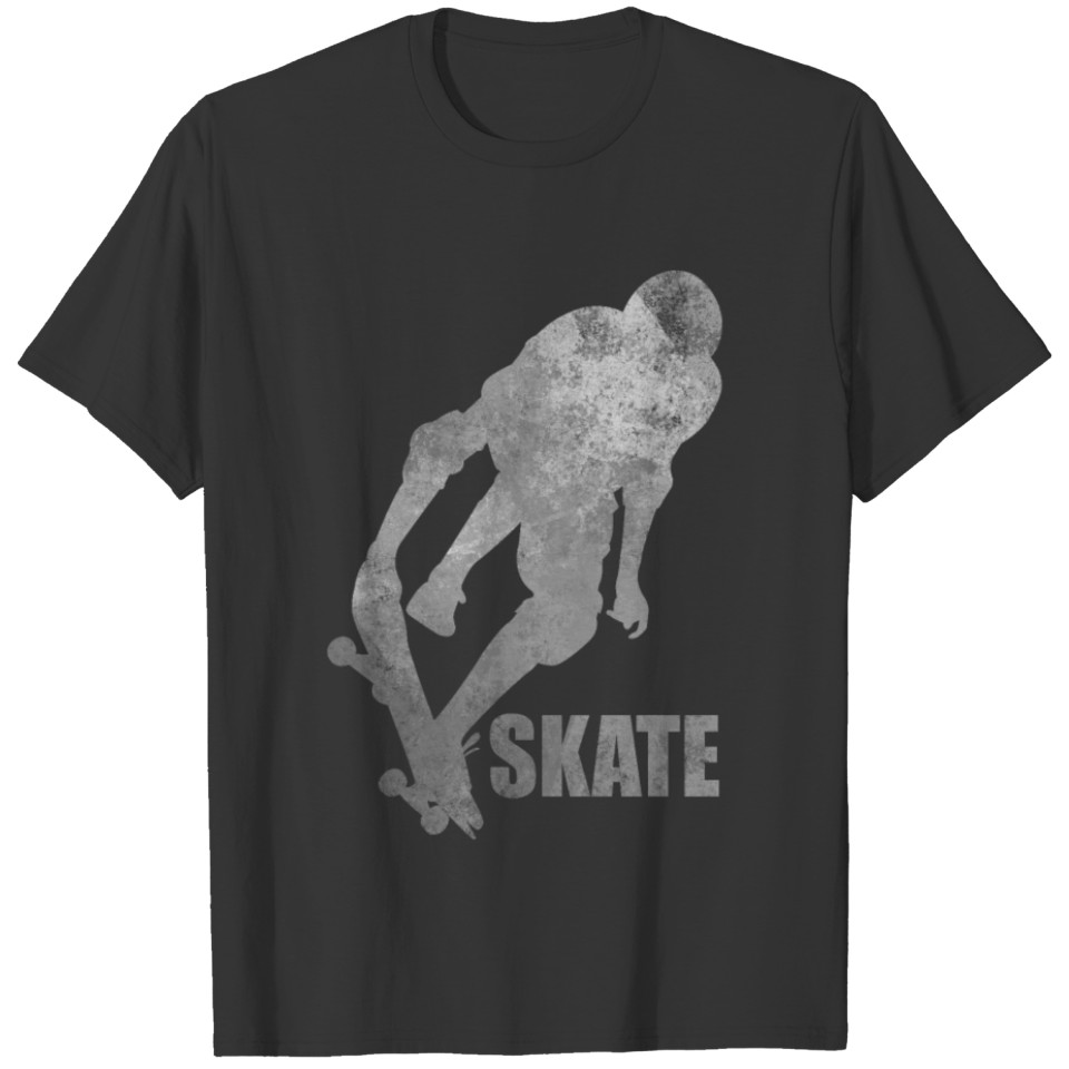Skateboarder Jump Trick Design Gift T-shirt