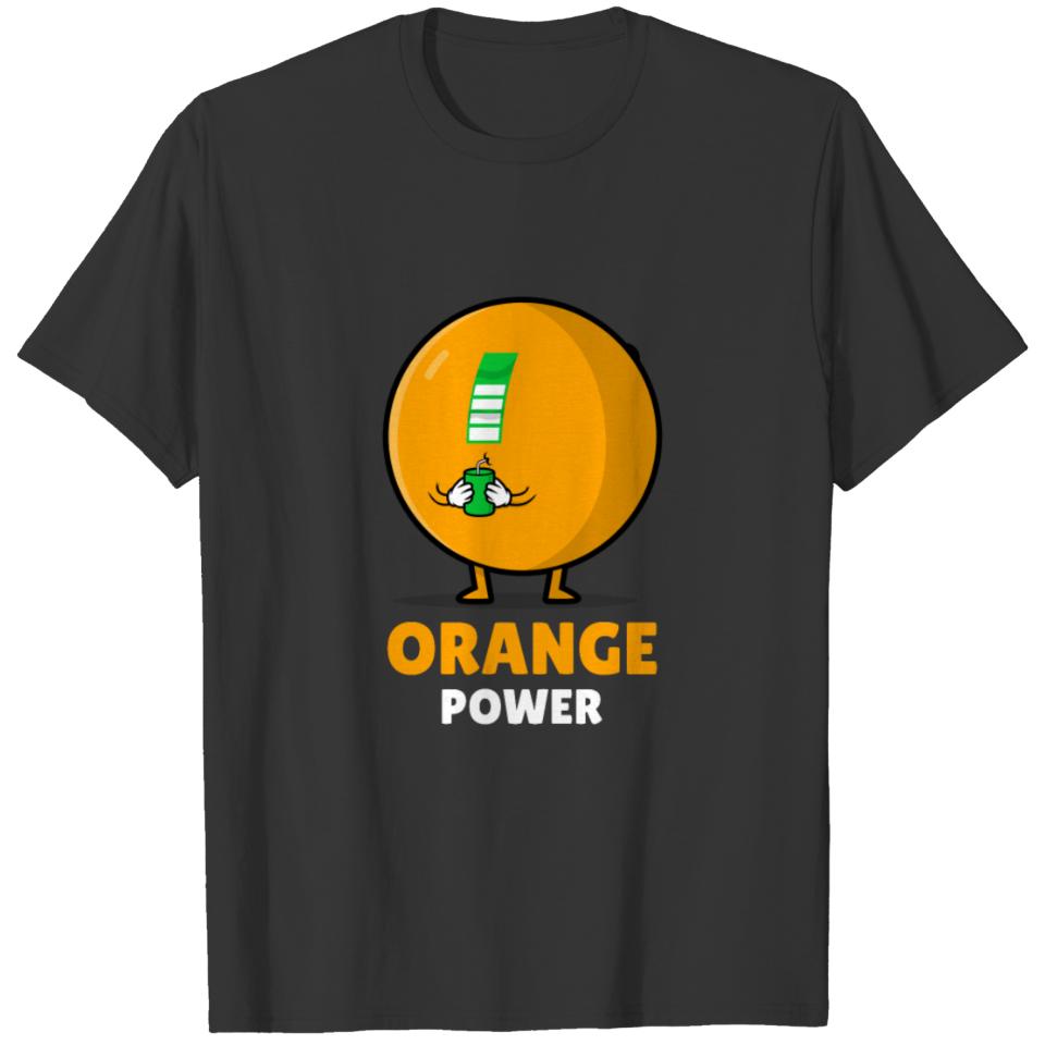 Orange Power Vitamins Juice Children T-shirt