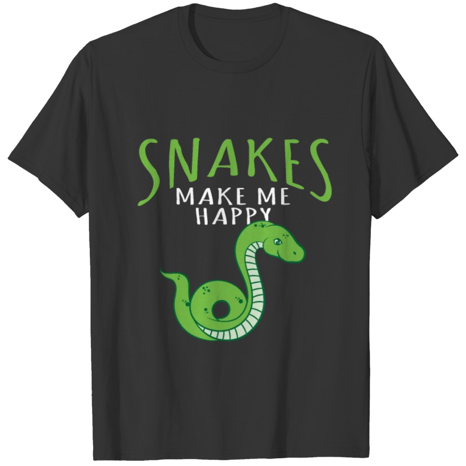 Snake Lover - Snakes Makes Me Happy T-shirt