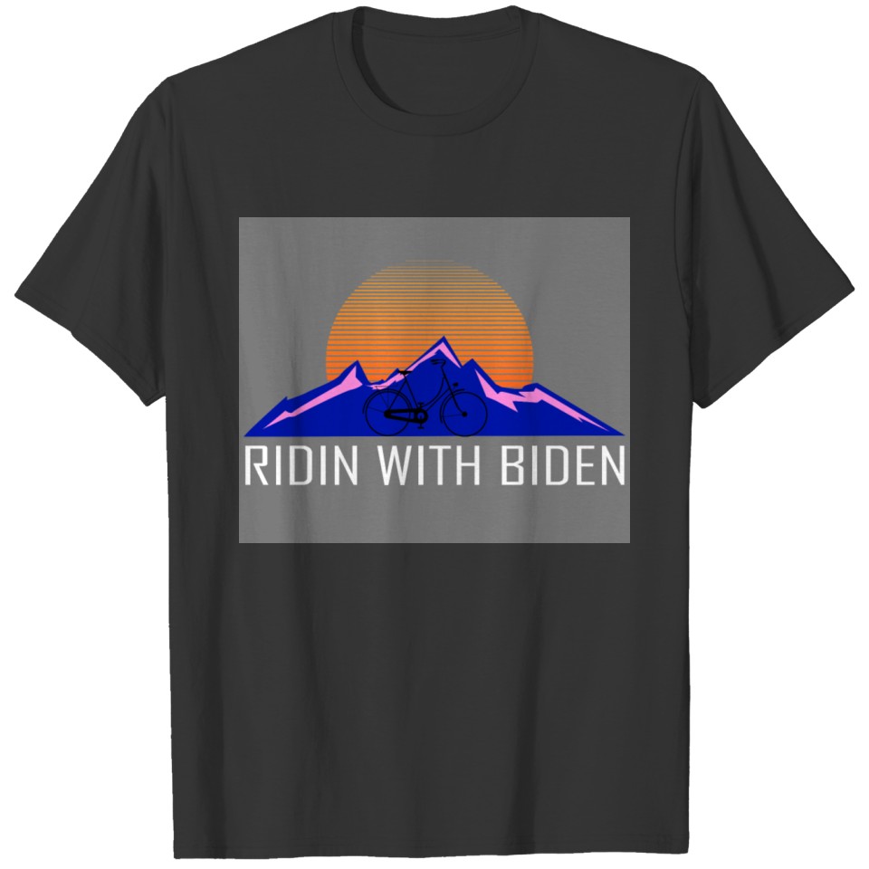 Retro design of Ridin with Biden T-Shirt T-shirt