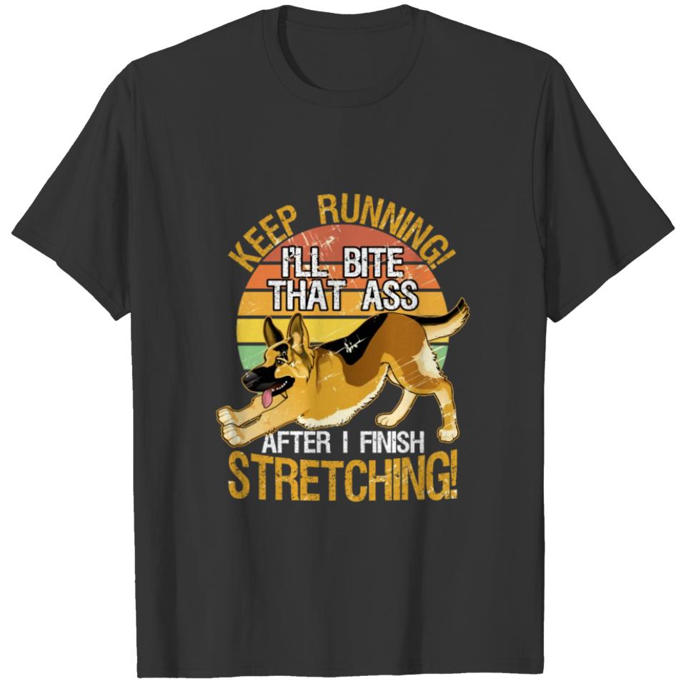 Keep Running German Shepherd gift for dog owner T-shirt