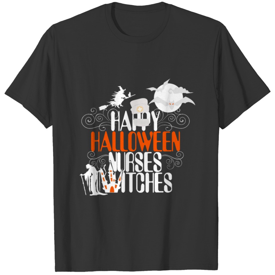 Happy Halloween Nurses Witches - Pretty Nurse Look T Shirts