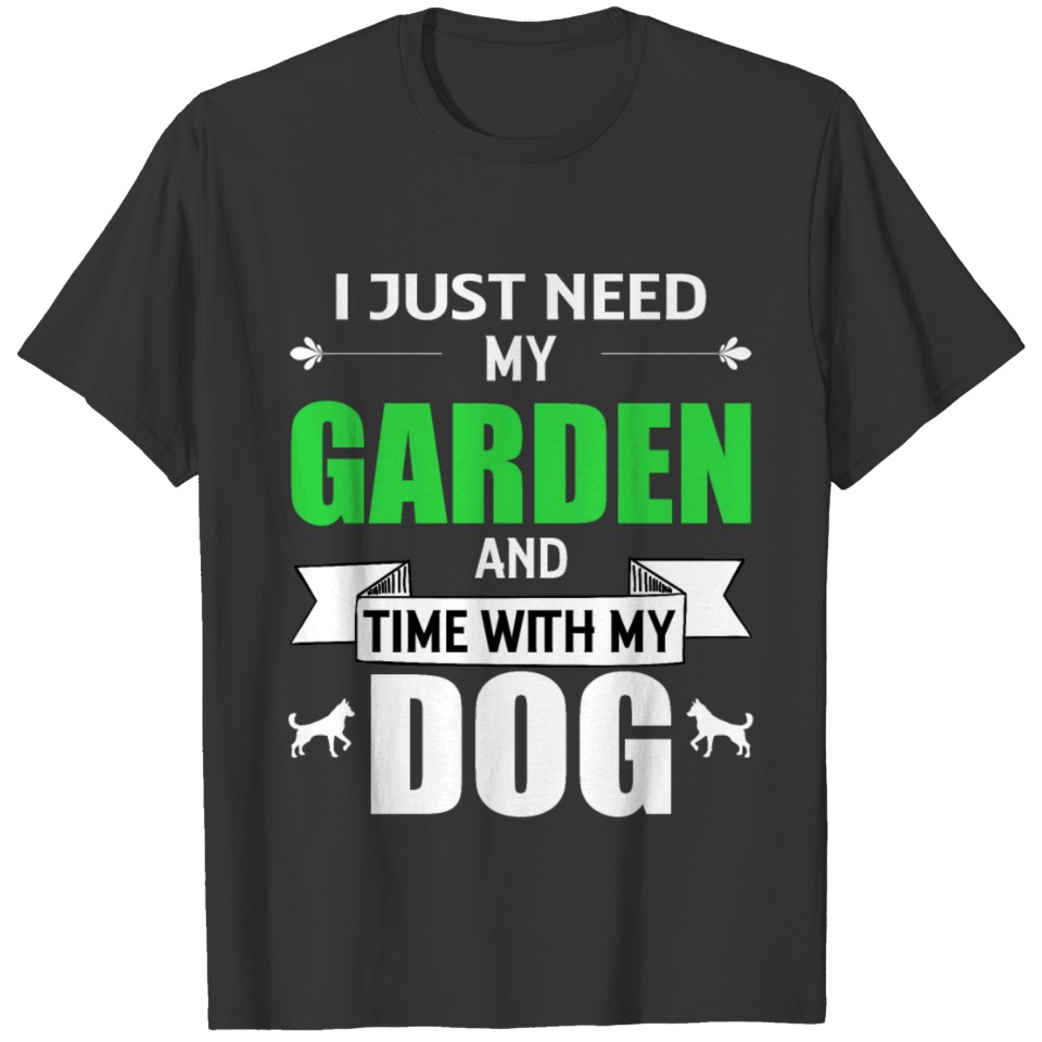 garden dog gardener dog lover dog gift T-shirt
