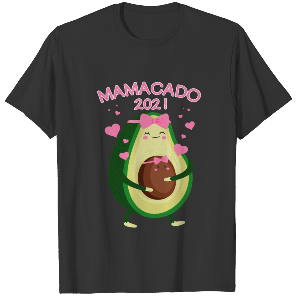Mamacado 2021 Avocado Mom Pregnant Mother Gift T-shirt