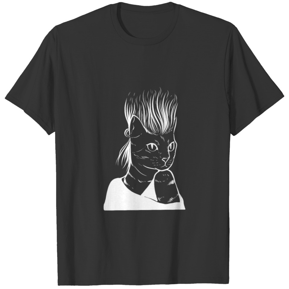Punk Cat Cat Lover Gift T-shirt