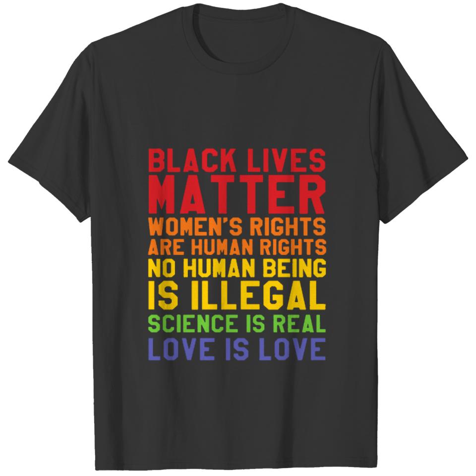 Black Lives Love Is Love T Shirt T-shirt