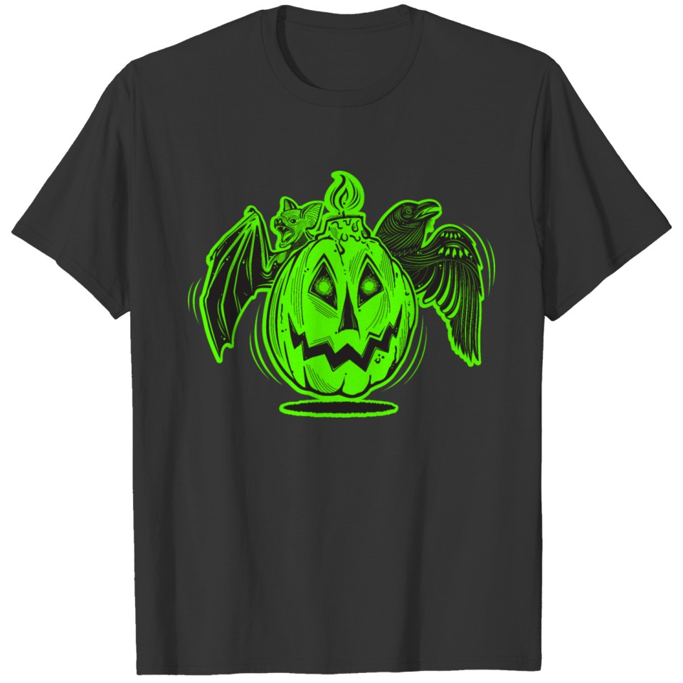 Halloween Friends (Green) T-shirt