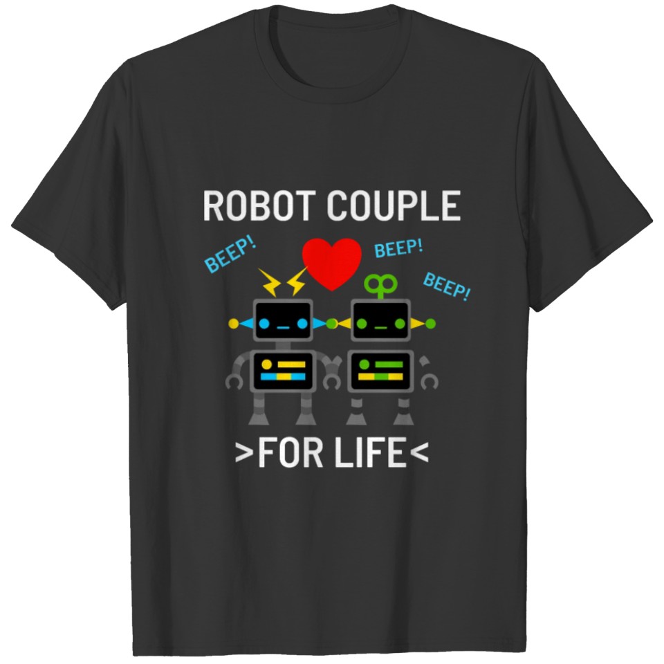 Robot Couple Love Robots Gift T Shirts