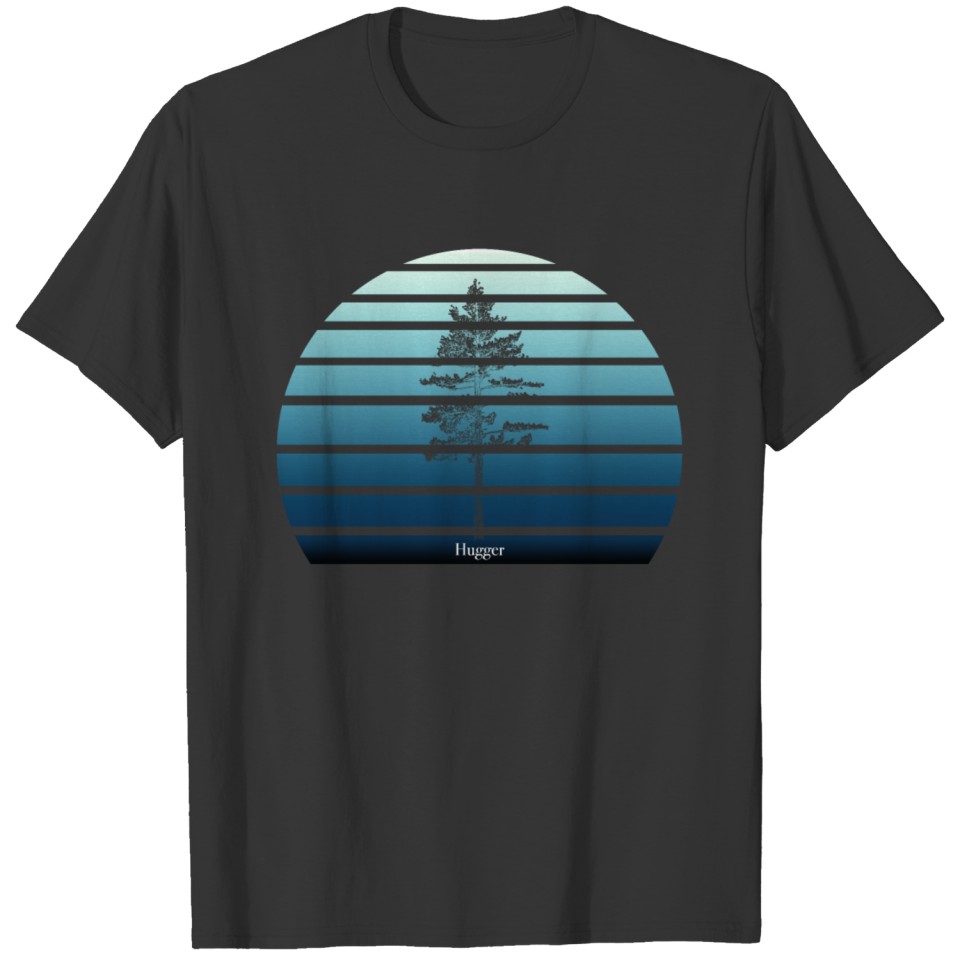 Tree hugger blue T Shirts