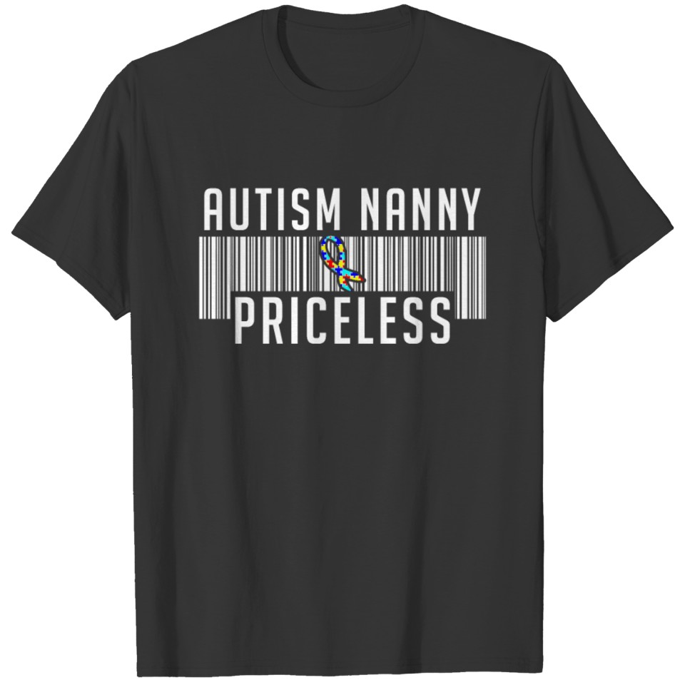 Autism Nanny Price Autistic Awareness Month design T-shirt