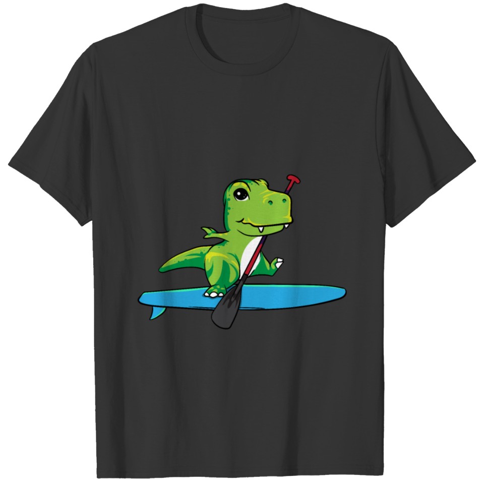 Trex Paddleboard Stand Up Paddleboard Dinosaur T-shirt