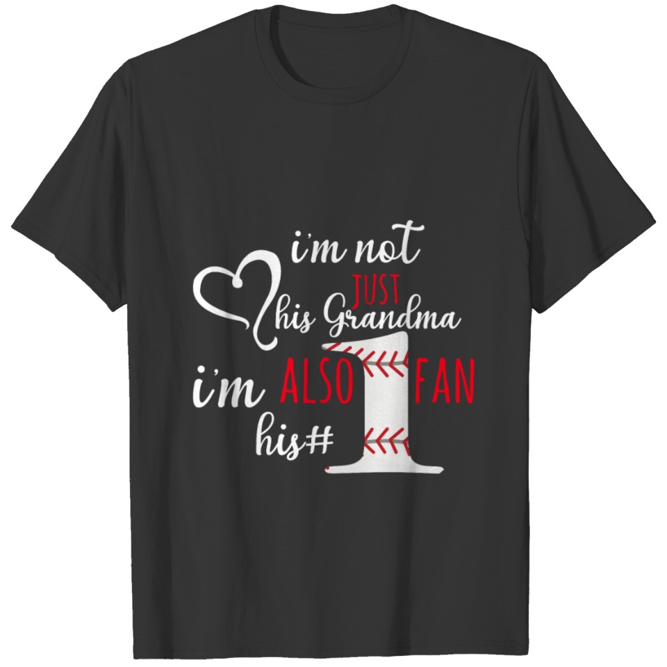 Baseball Grandma #1 Fan T Shirts