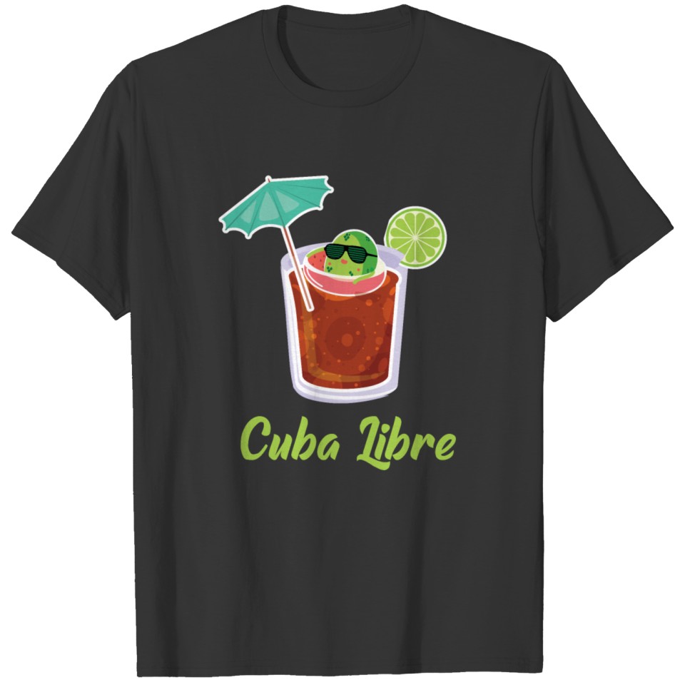 Sunshine Cuba Libre Cola Rum Cocktail T-shirt