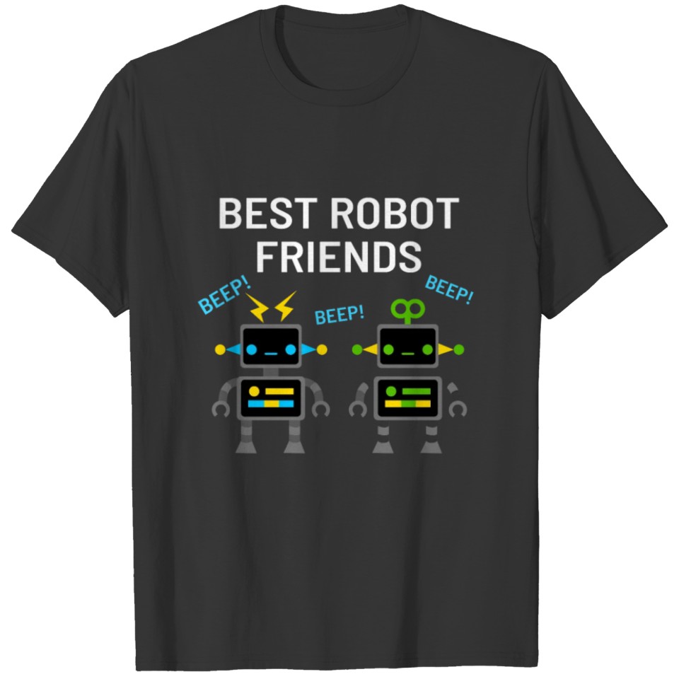 Robot Computer Friends Boys Gift T Shirts