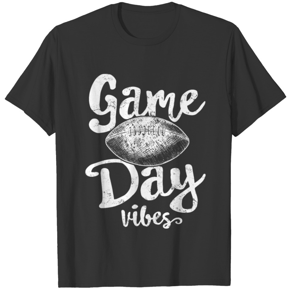 Game Day Vibes For Football Mom Boys American T-shirt