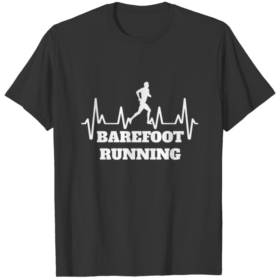 No Shoes Barefoot Running Treadmill Funny Gift T-shirt