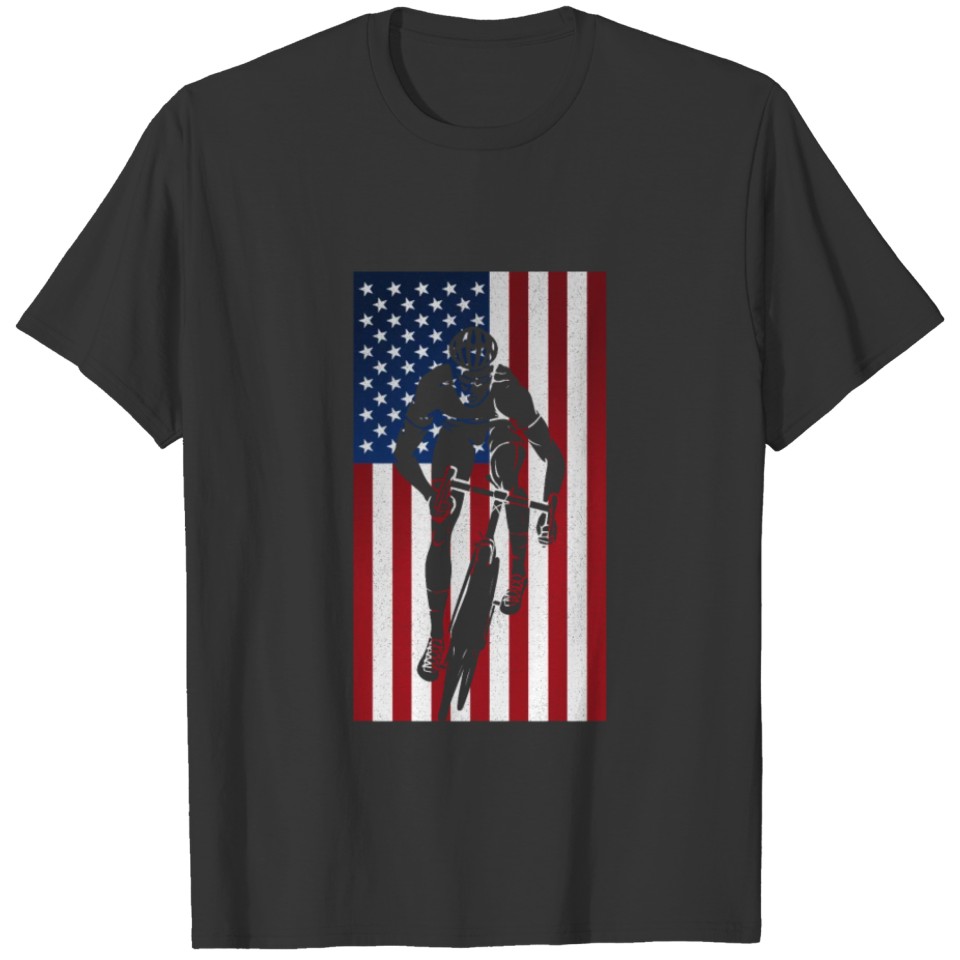 Race Biker Bicycle Cyclist Present Graphic T-shirt