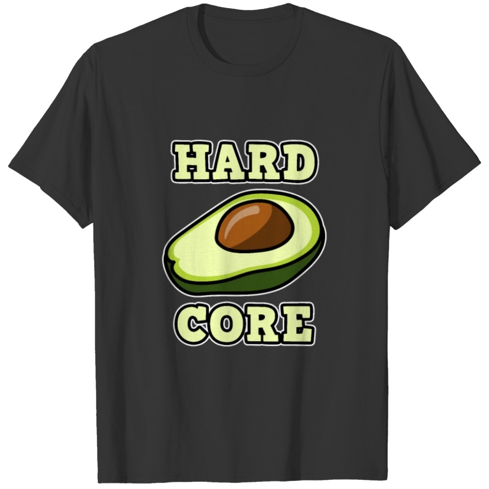 Hardcore Avocador Core Papacado Machocado Avogato T-shirt