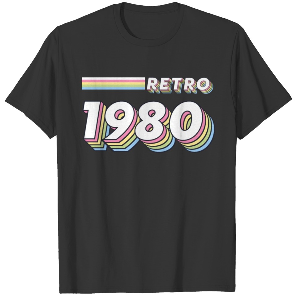 Vintage 1980 40th birthday gift T Shirts
