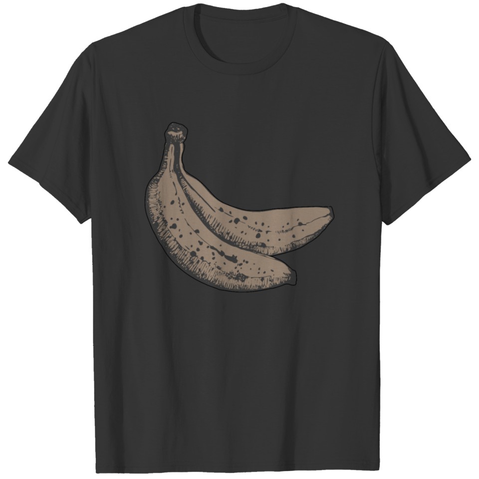 Old Tropical Fruit Banana Brown Rotten T Shirts