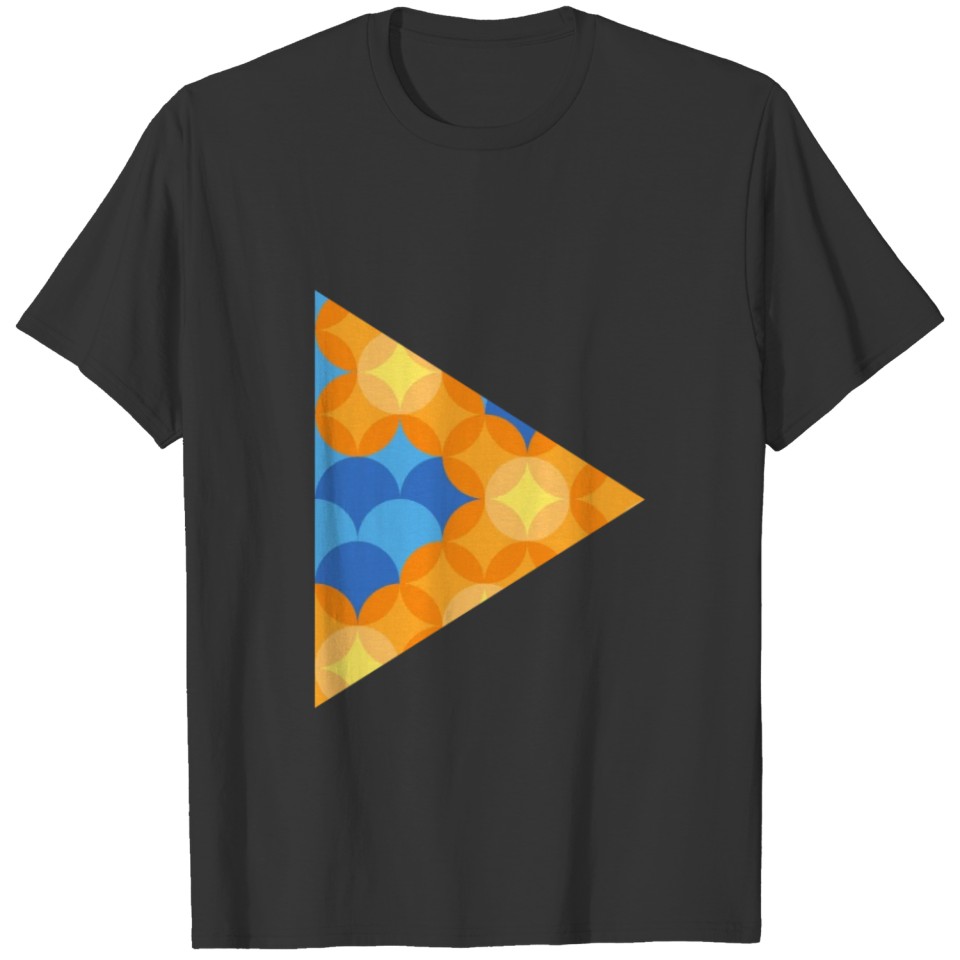 Triangle and circles geometric abstract T-shirt