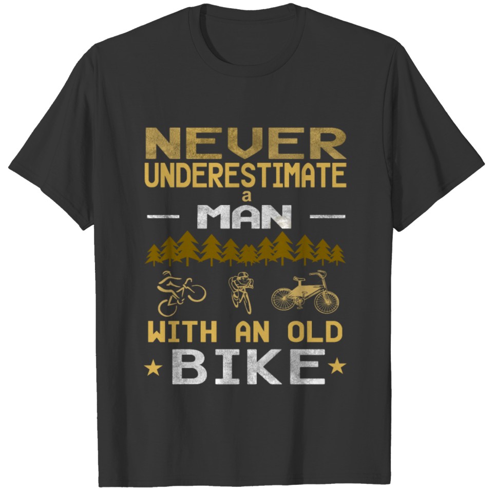 OLD BIKE BICYCLE MTB racing T-shirt
