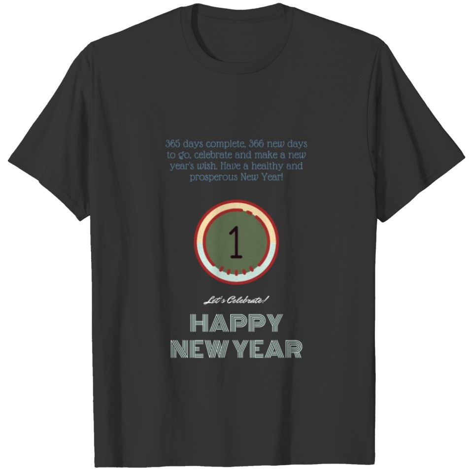 1 January 2021 Happy new year T-shirt