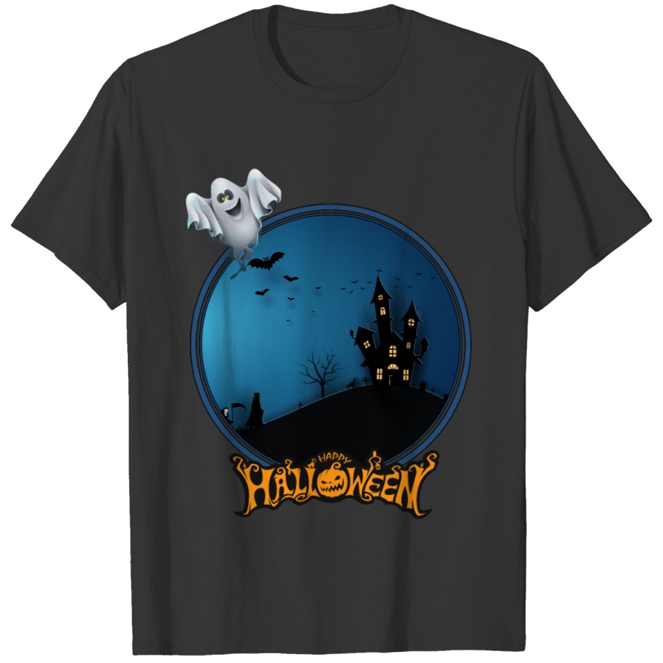 Halloween Haunted House Ghost T-shirt