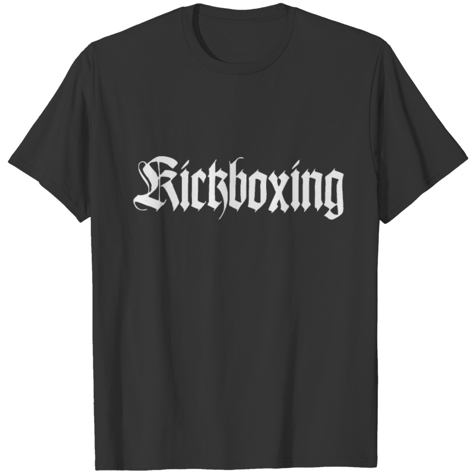 white - martial arts kickboxing T-shirt