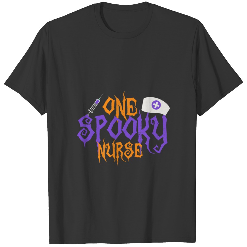 Halloween Ghost Nurse T-shirt