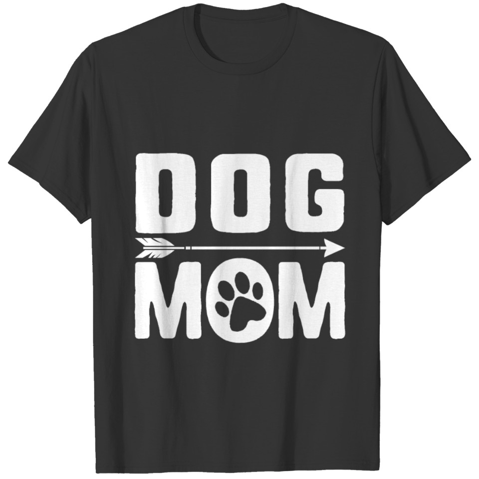 Dog Mom Shirt Love Dogs Hippie Fur Mama Pets T-shirt