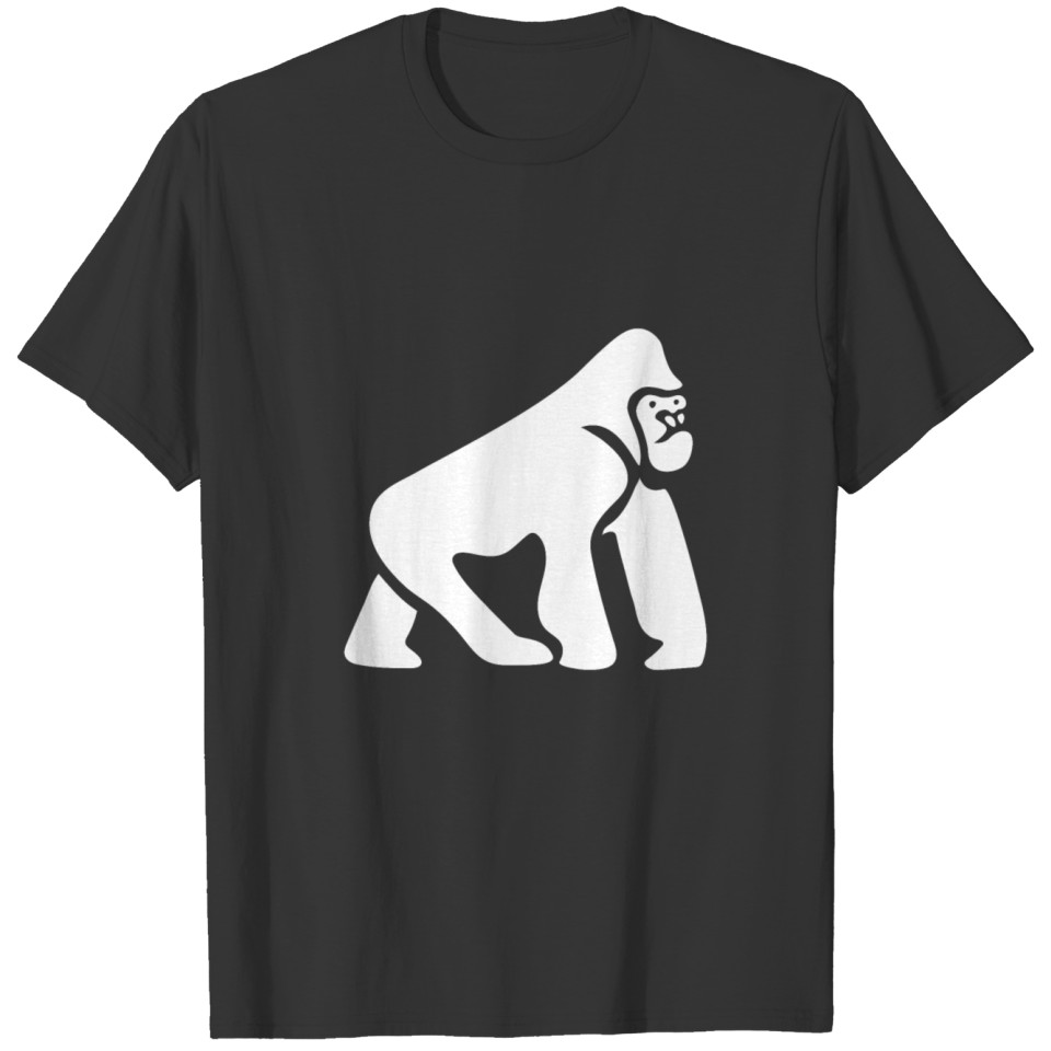 Gorilla Icon White T Shirts