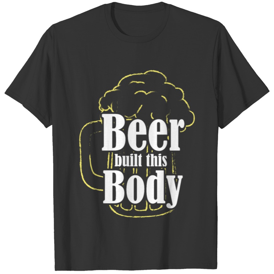 Beer Shaped This Body Alcohol Saying Beer Mug T-shirt