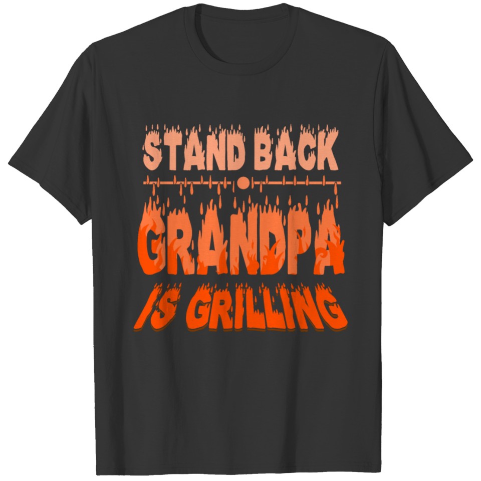 Grandpa Grilling Griller Cool Grandpa T-shirt