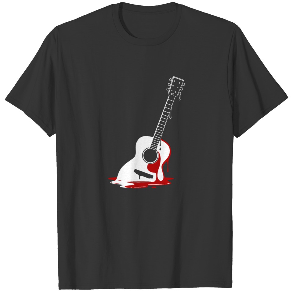 Acoustic Guitar Melting Inside T-shirt