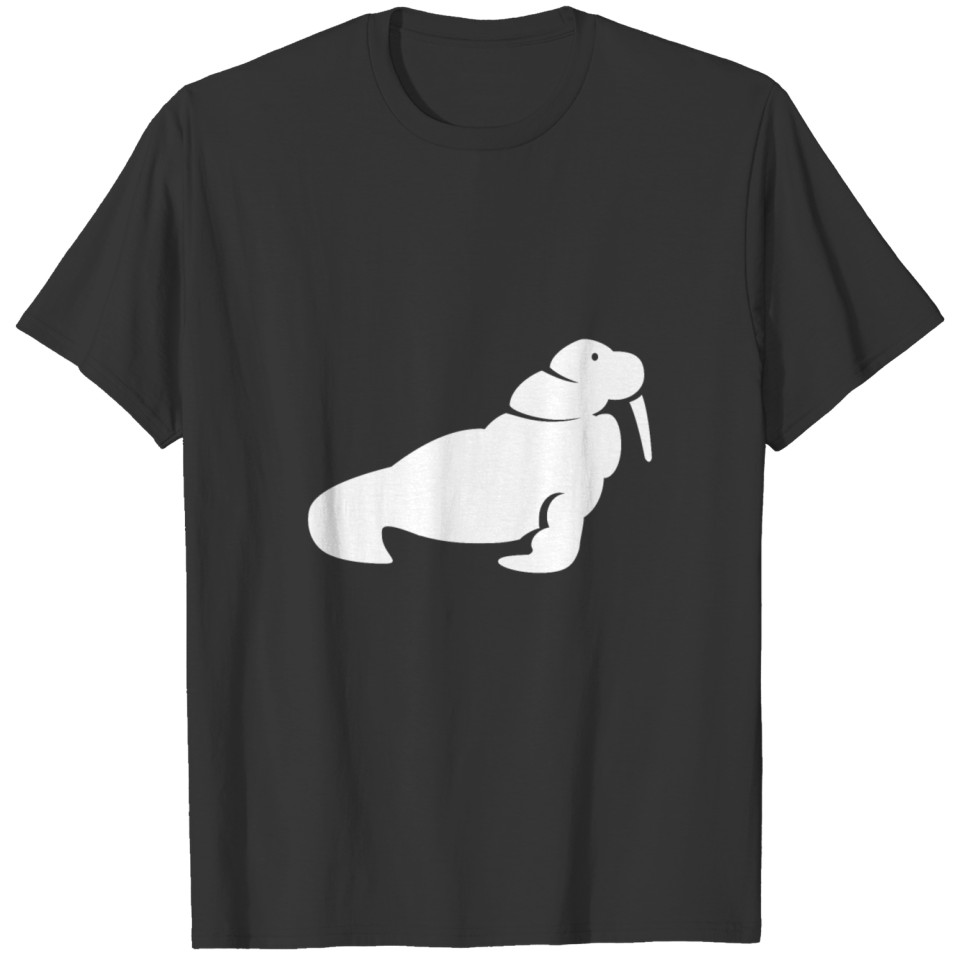 Walrus Icon White T Shirts