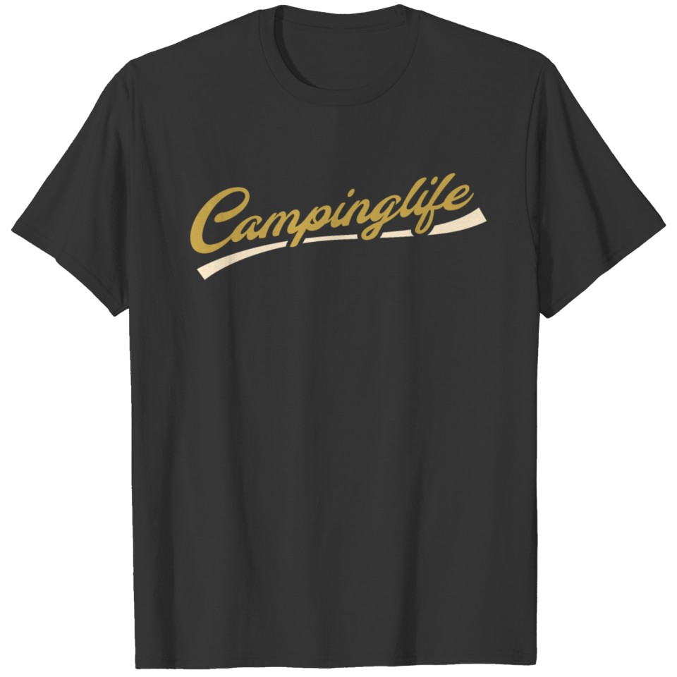 Campinglife Lettering Camping Motif T-shirt