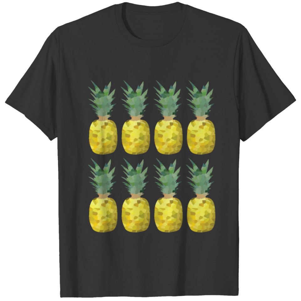 pineapple 2x4 pattern, fill, repeating, tiled | el T-shirt