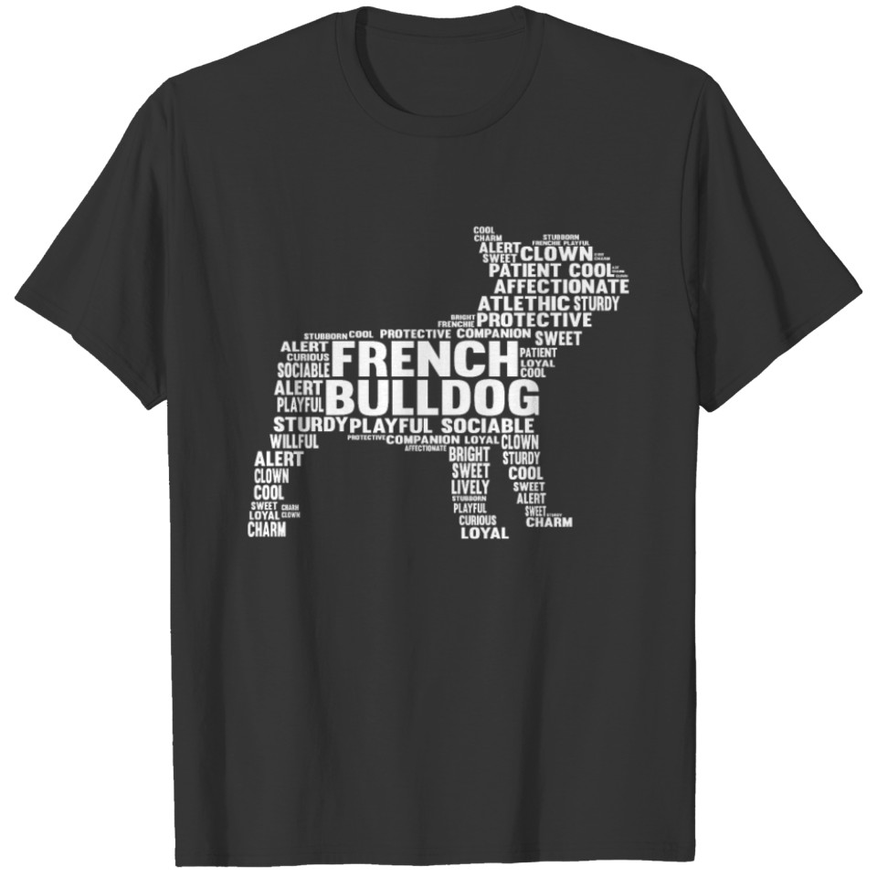 Funny French Bulldog Figure Frenchie Dog Owner Dog T Shirts