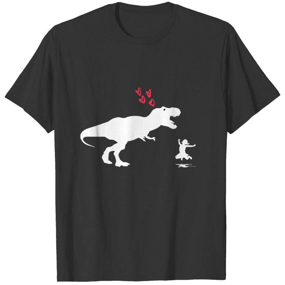 A Girl and Her Dino - Trex Loves Girl T Shirts