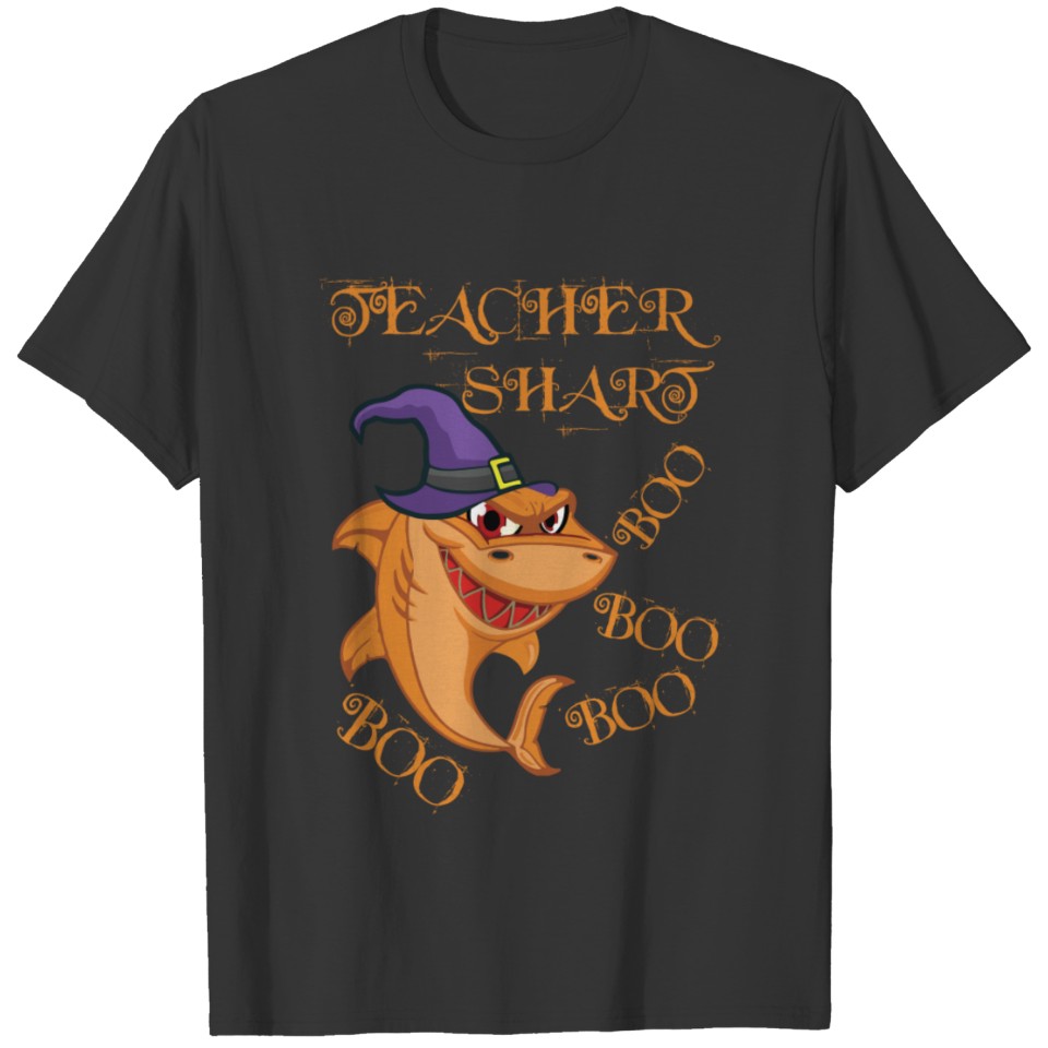 Teacher Shark Halloween T Shirts