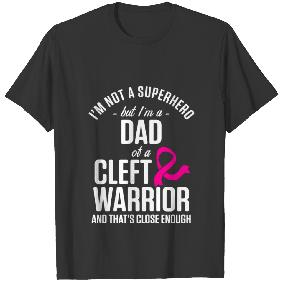 Mens Cleft Palate Lip Dad Hero Cleft Strong T-shirt